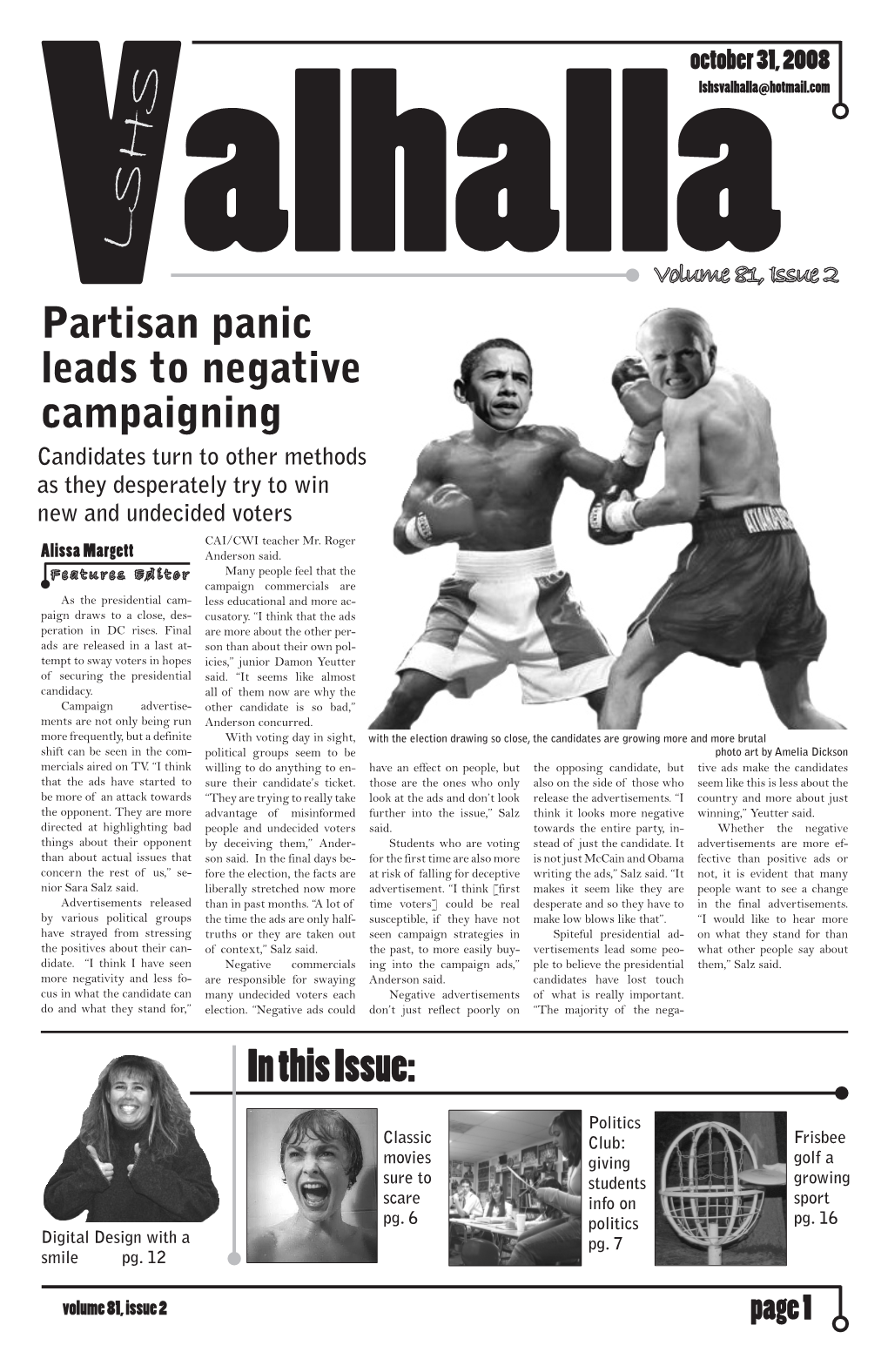 Issue 2: Oct. 31, 2008