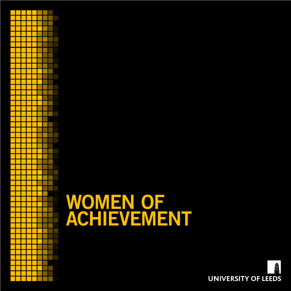 WOMEN of ACHIEVEMENT Women of Achievement 1