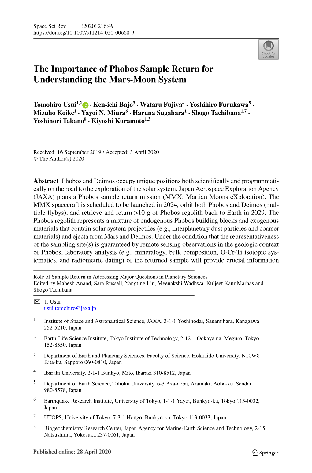 The Importance of Phobos Sample Return for Understanding the Mars-Moon System