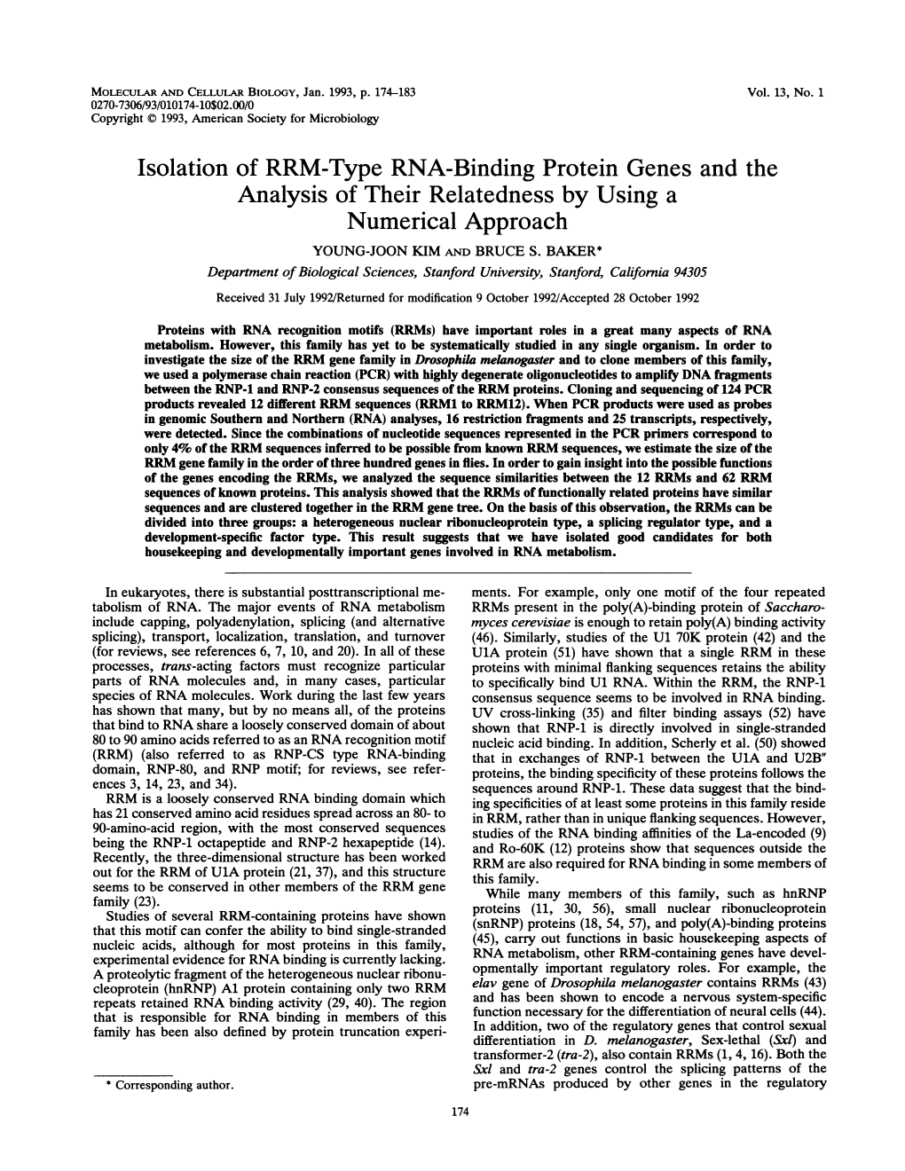 Analysis of Their Relatedness by Using a Numerical Approach YOUNG-JOON KIM and BRUCE S