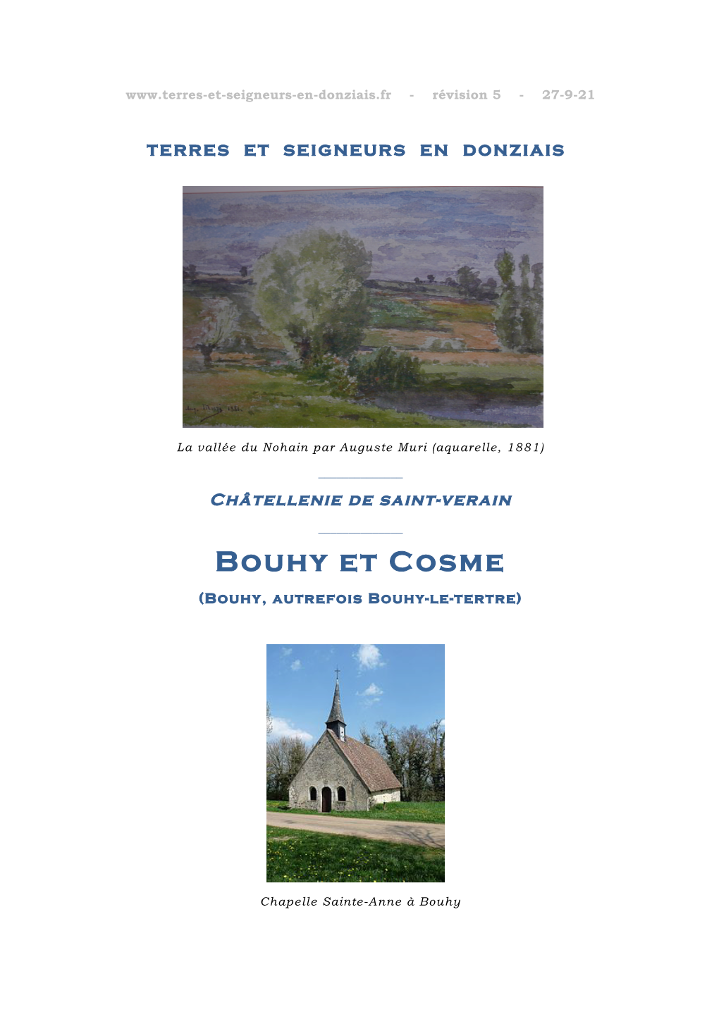 Bouhy Et Cosme (Bouhy, Autrefois Bouhy-Le-Tertre)