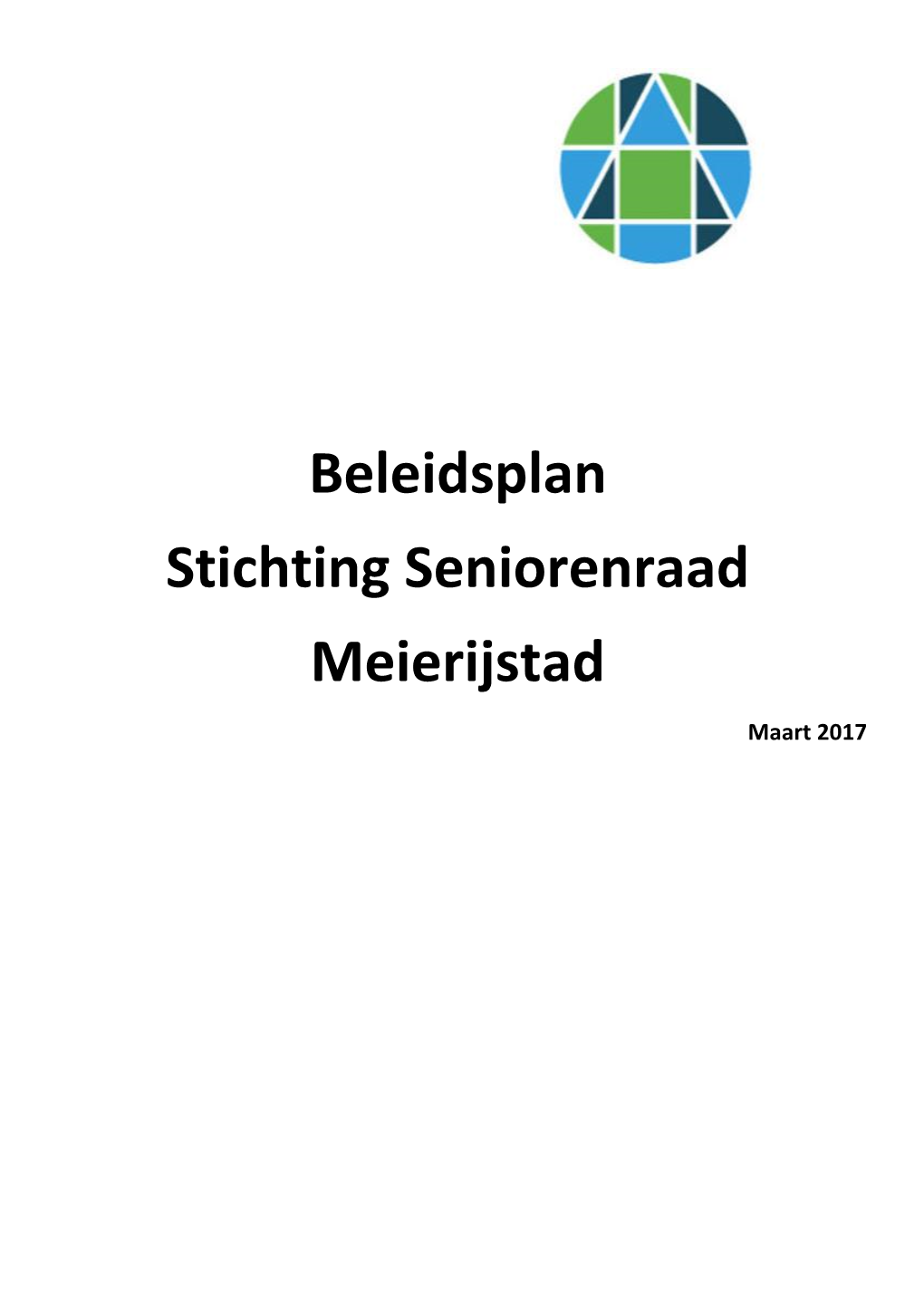 Beleidsplan Seniorenraad Meierijstad 6 Maart 2017