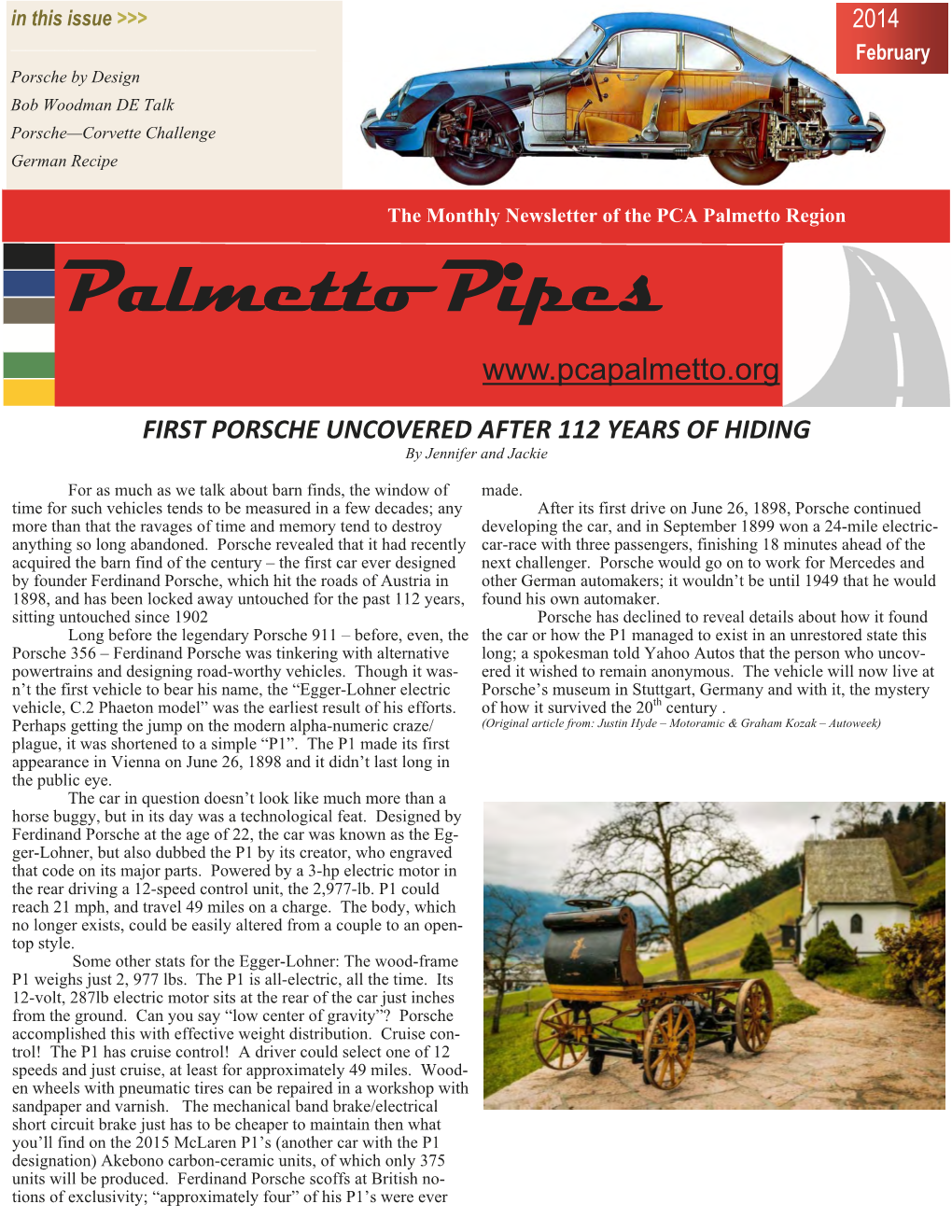 Palmetto Pipes February 2014