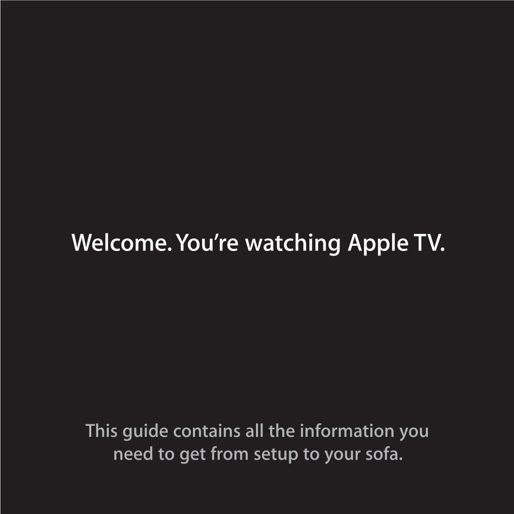 Apple TV Setup Guide