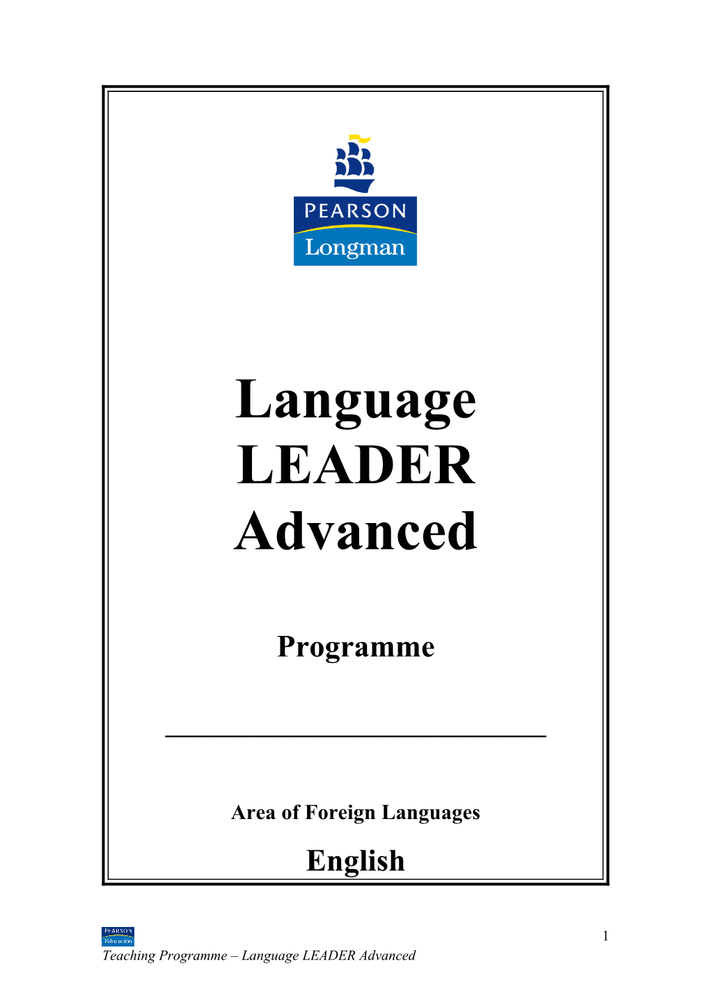 Language LEADER Teaching Programme