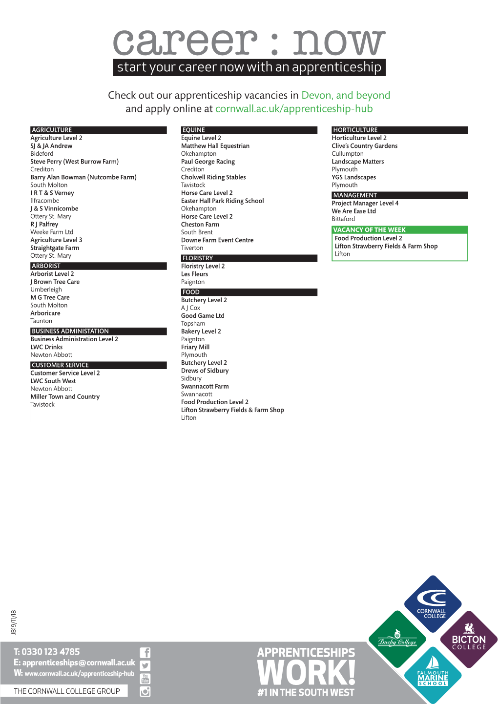 Apprenticeship Vacancies Poster Template 19/11/18.Indd