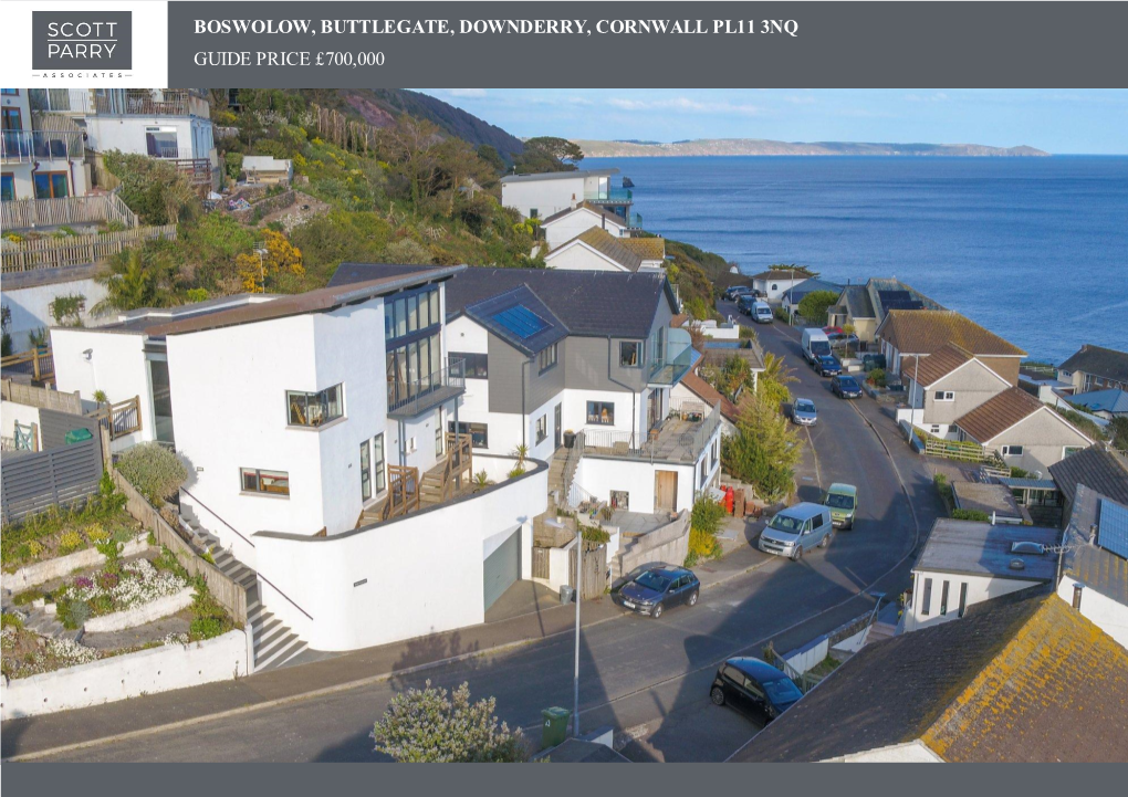 Boswolow, Buttlegate, Downderry, Cornwall Pl11 3Nq Guide Price £700,000