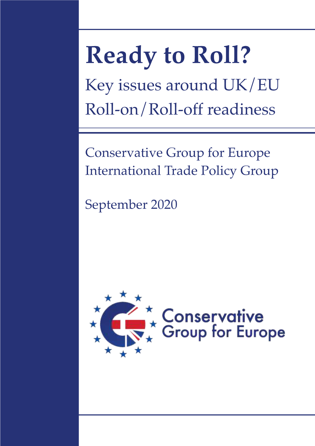 Ready to Roll? Key Issues Around UK/EU Roll-On/Roll-Off Readiness