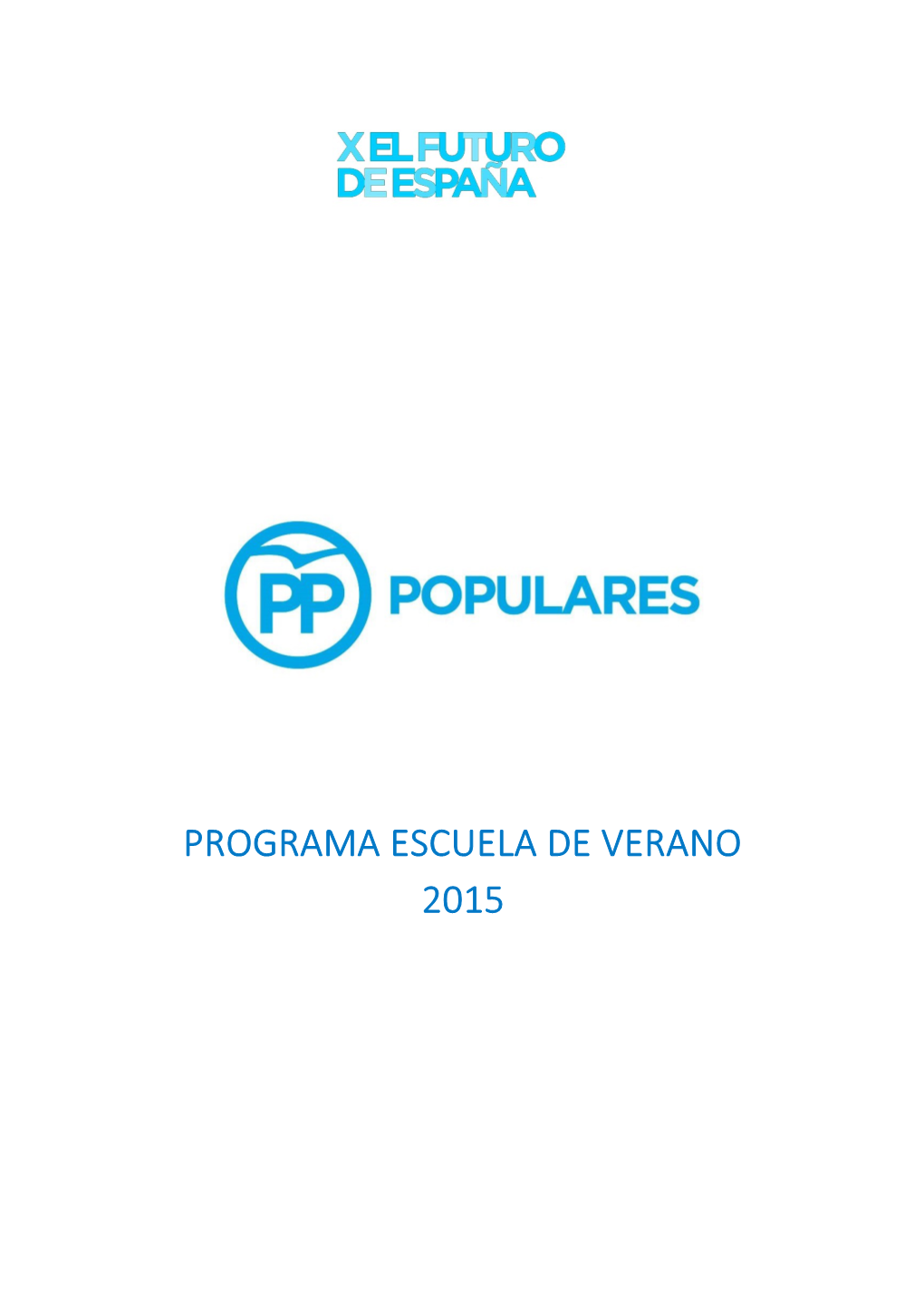 Programa Escuela De Verano 2015 Escuela De Verano 2015