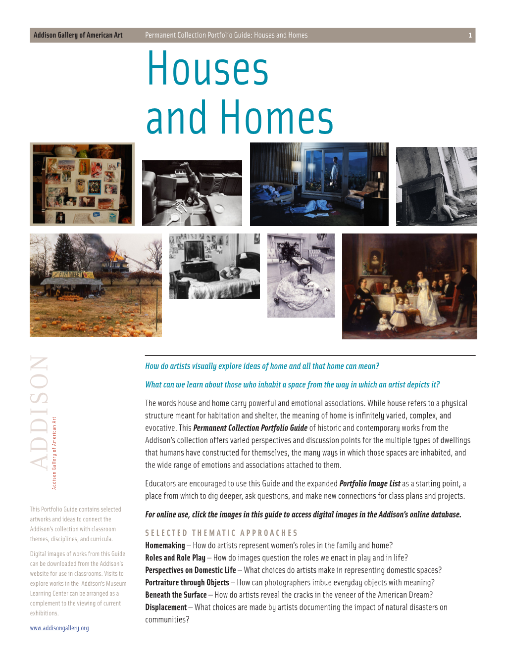 Houses and Homes Portfolio Guide