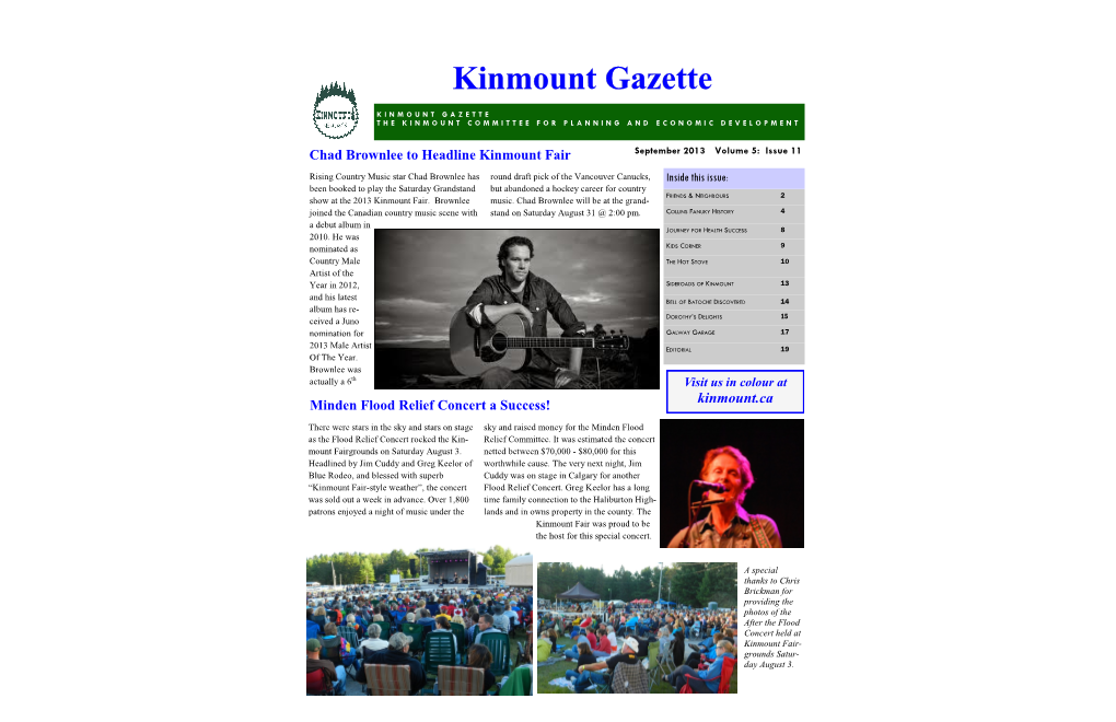 Kinmount Gazette