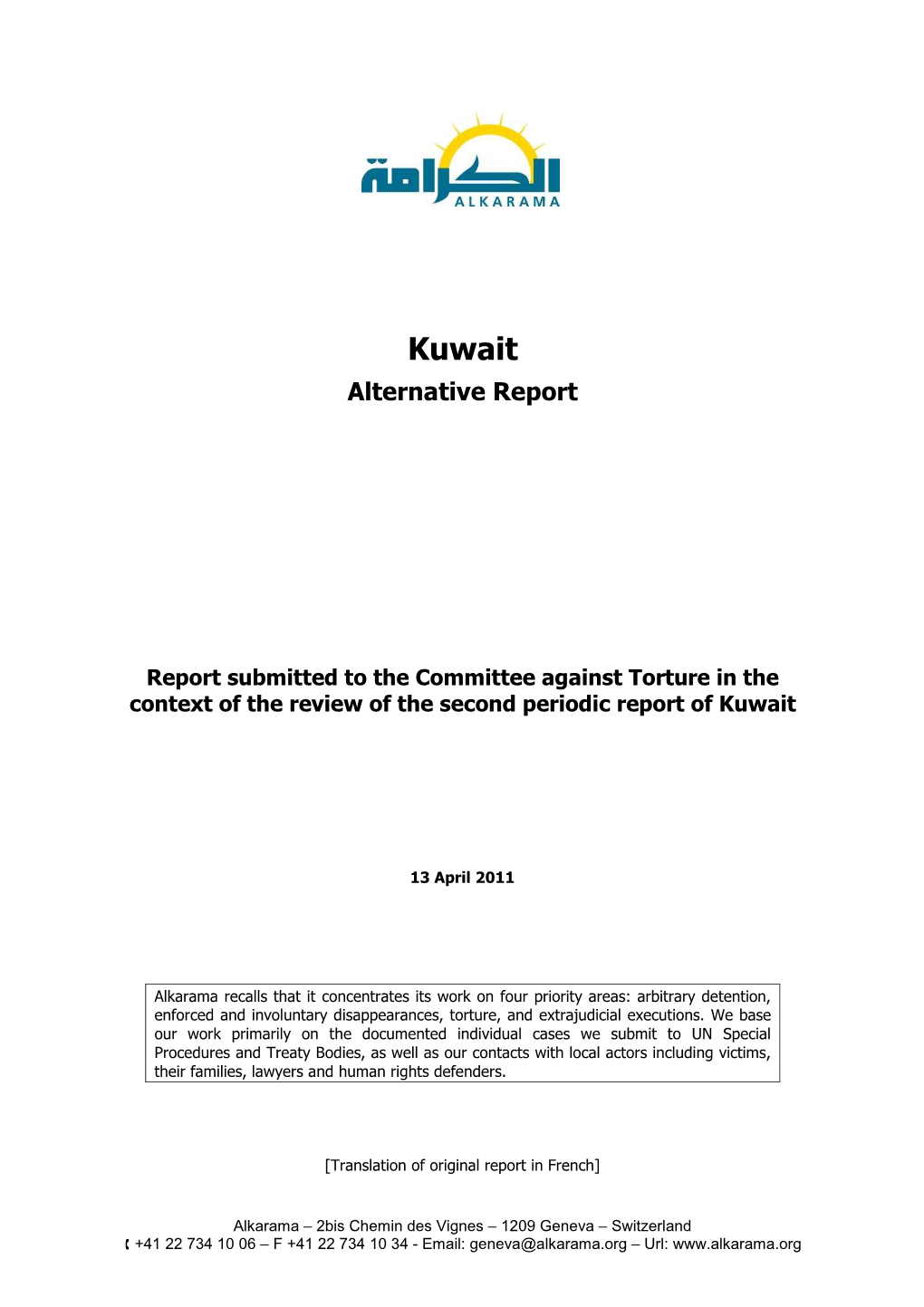 Kuwait Alternative Report