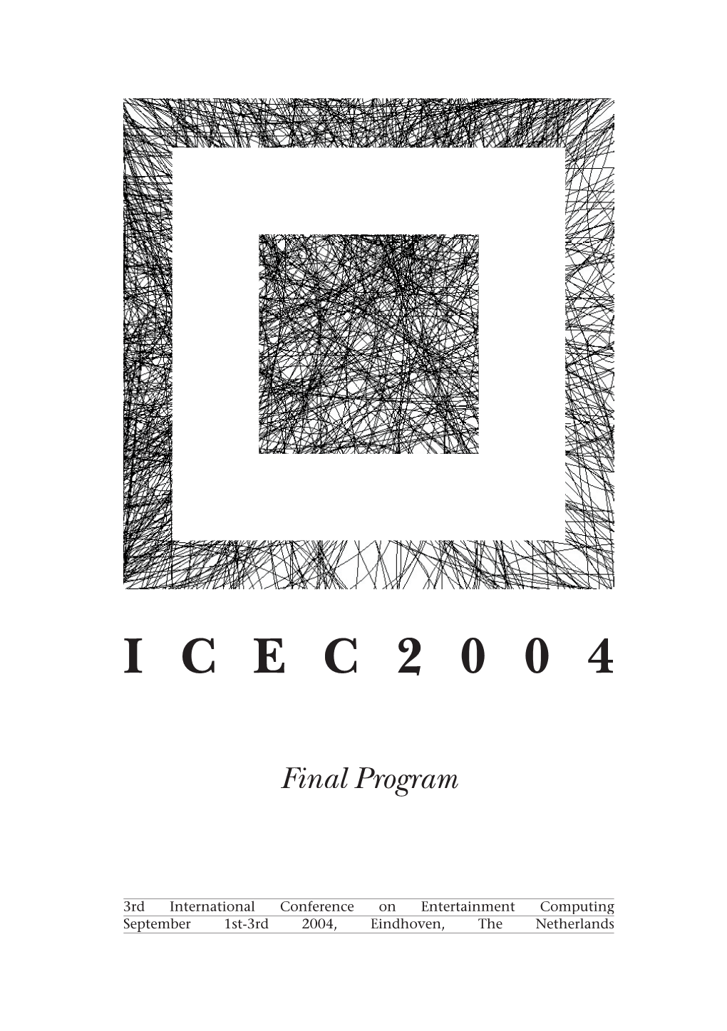 ICEC 2004 Final Program