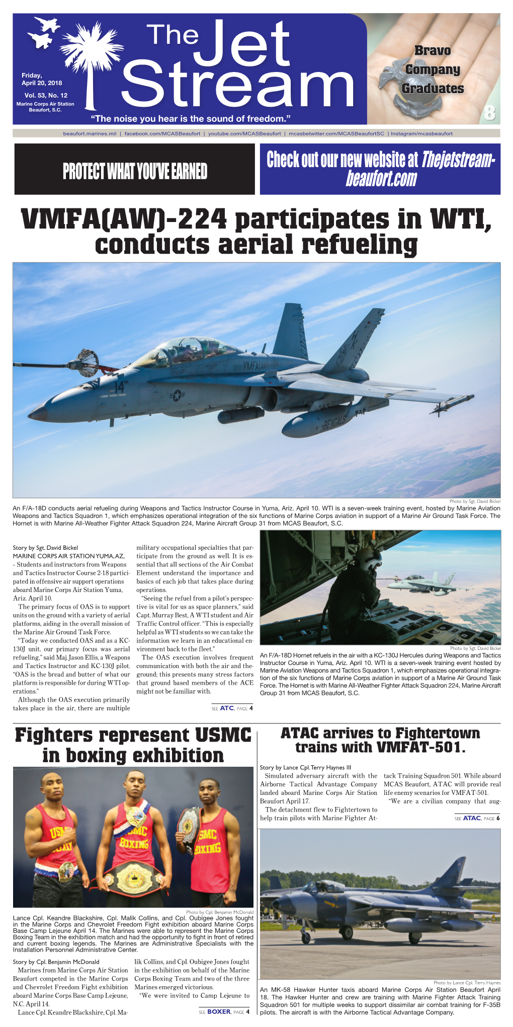 VMFA(AW)-224 Participates in WTI, Conducts Aerial Refueling