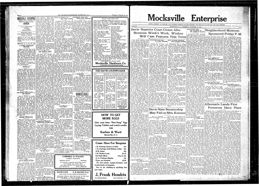 The Mocksville Enterprise, Mocksville, N.' 0