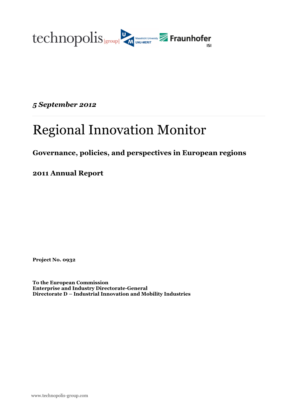 Regional Innovation Monitor