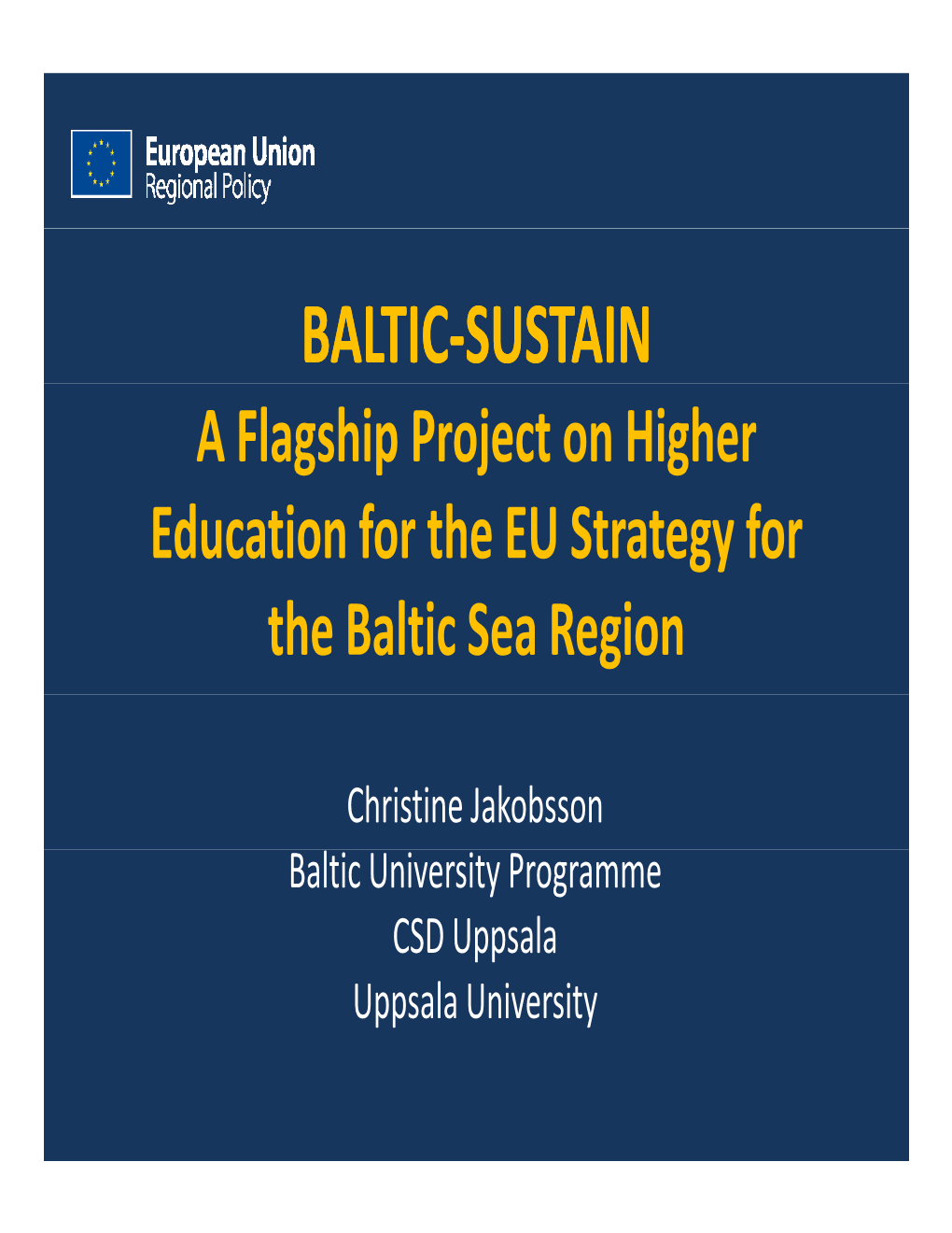 The Baltic University Programme
