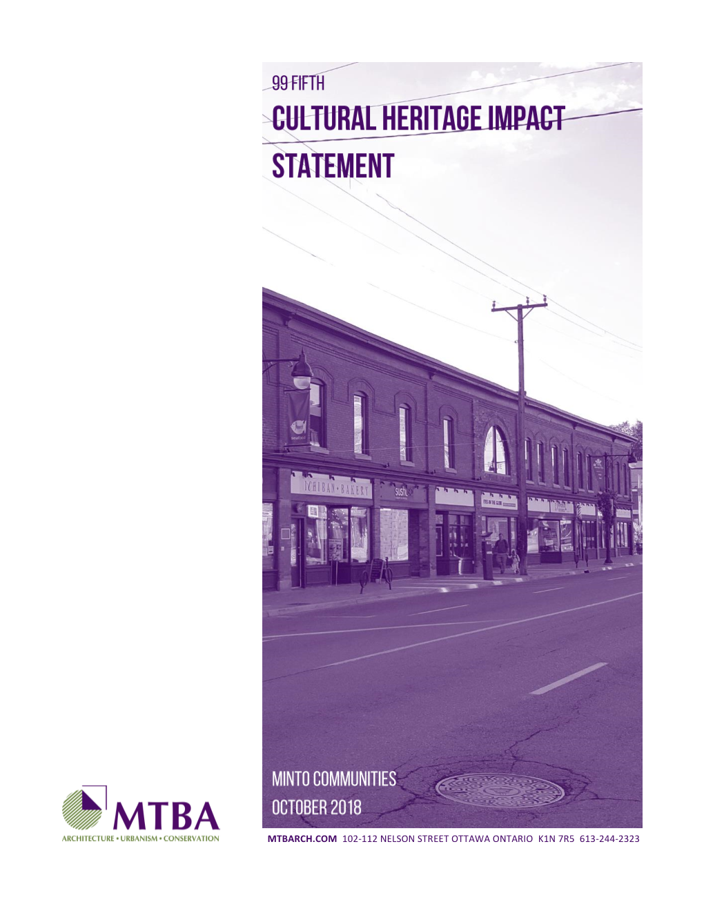 Cultural Heritage Impact Statement