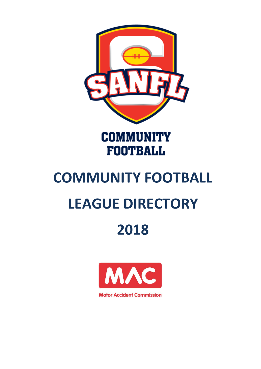 Community Football League Directory 2018