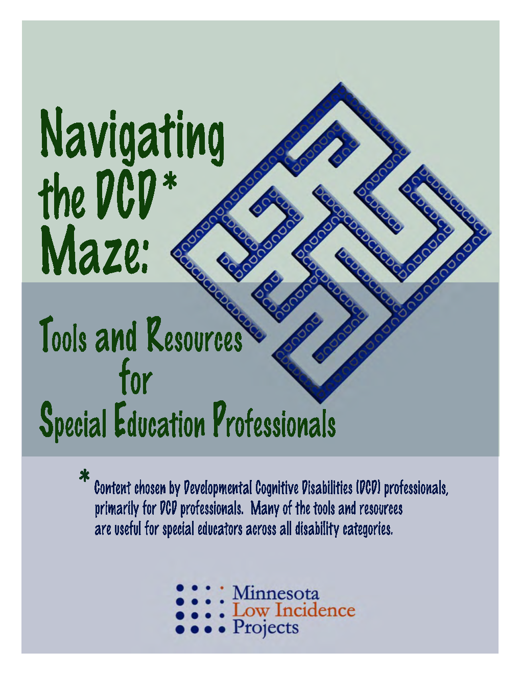 Navigating the DCD Maze: Tools and Resources for Special Education Professionals