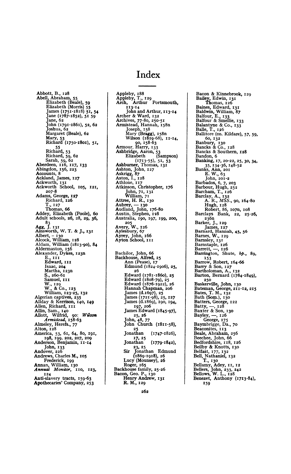 Anti-Slavery Tracts, 159-63 Apothecaries' Company, 253 Ayrey