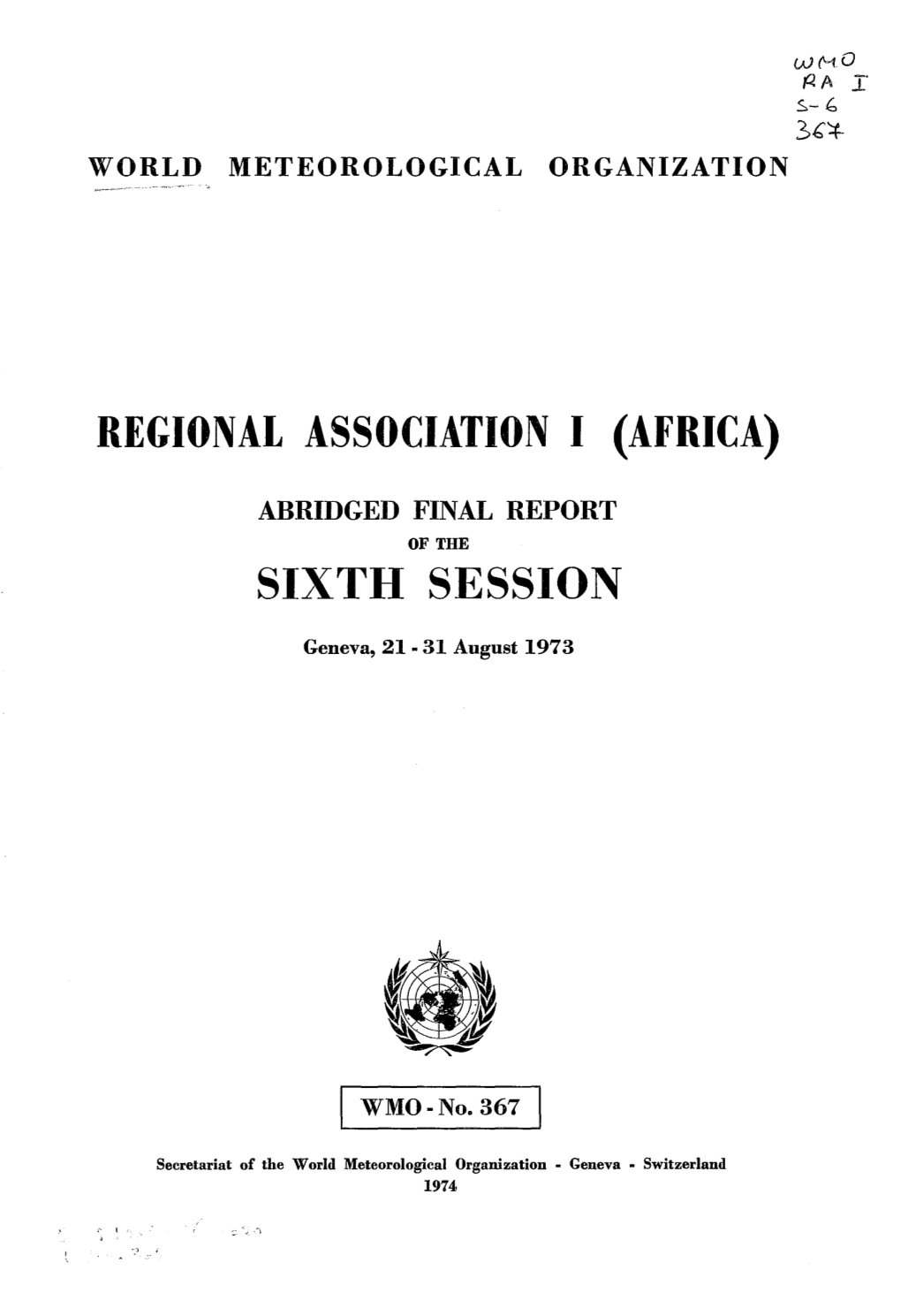 Regional Association I (Africa)