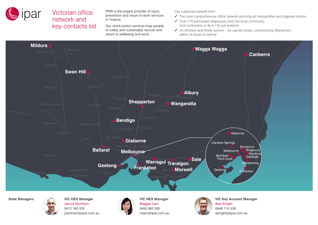 Victorian Office Network and Key Contacts List