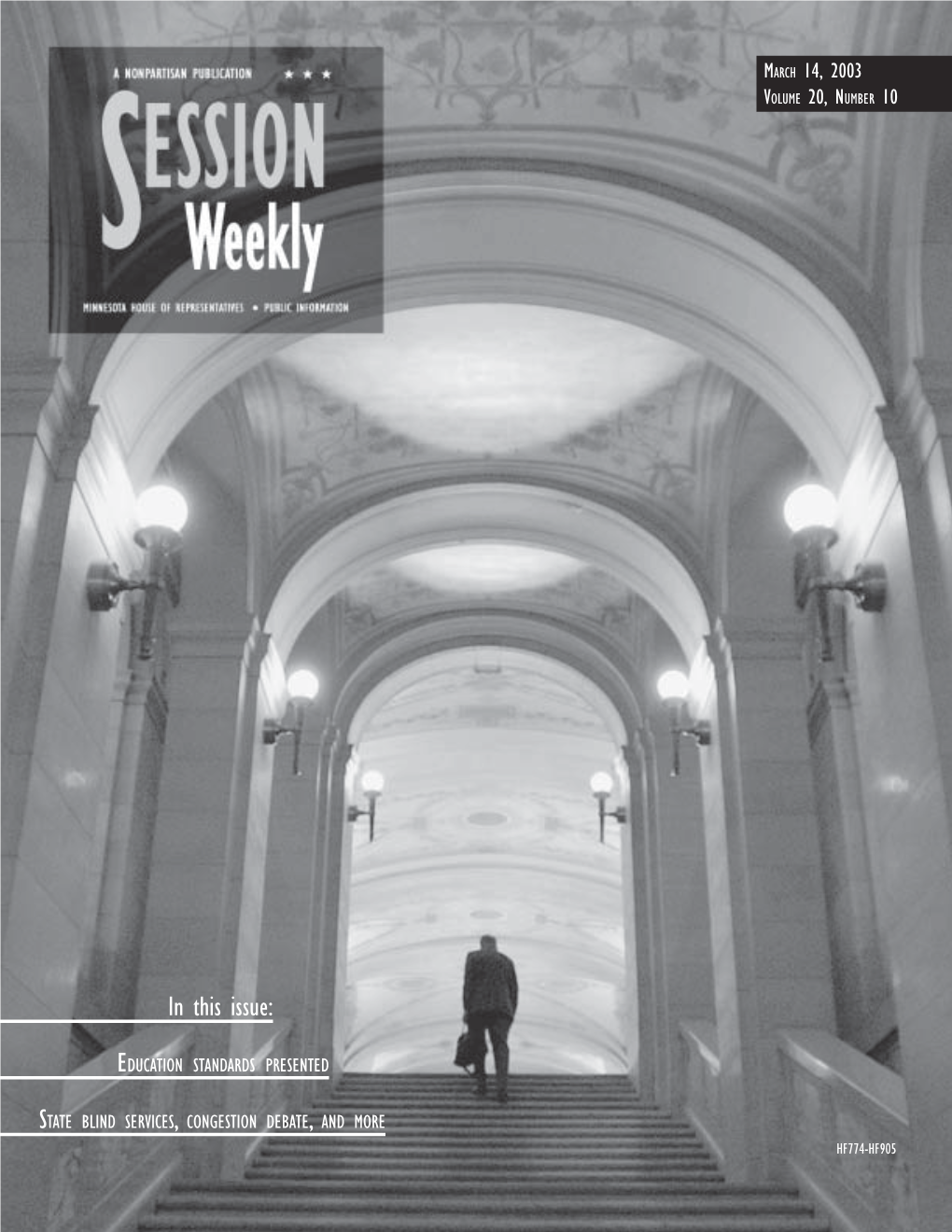 Session Weekly March 14, 2003, Volume 20, Number 10