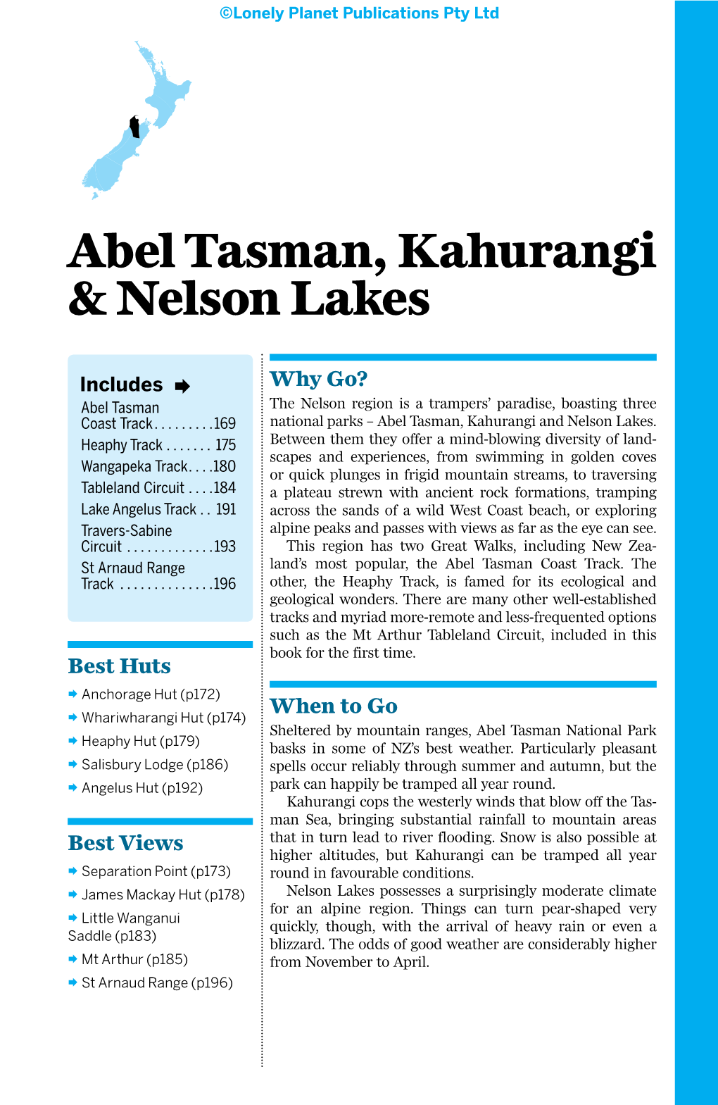 Abel Tasman, Kahurangi & Nelson Lakes