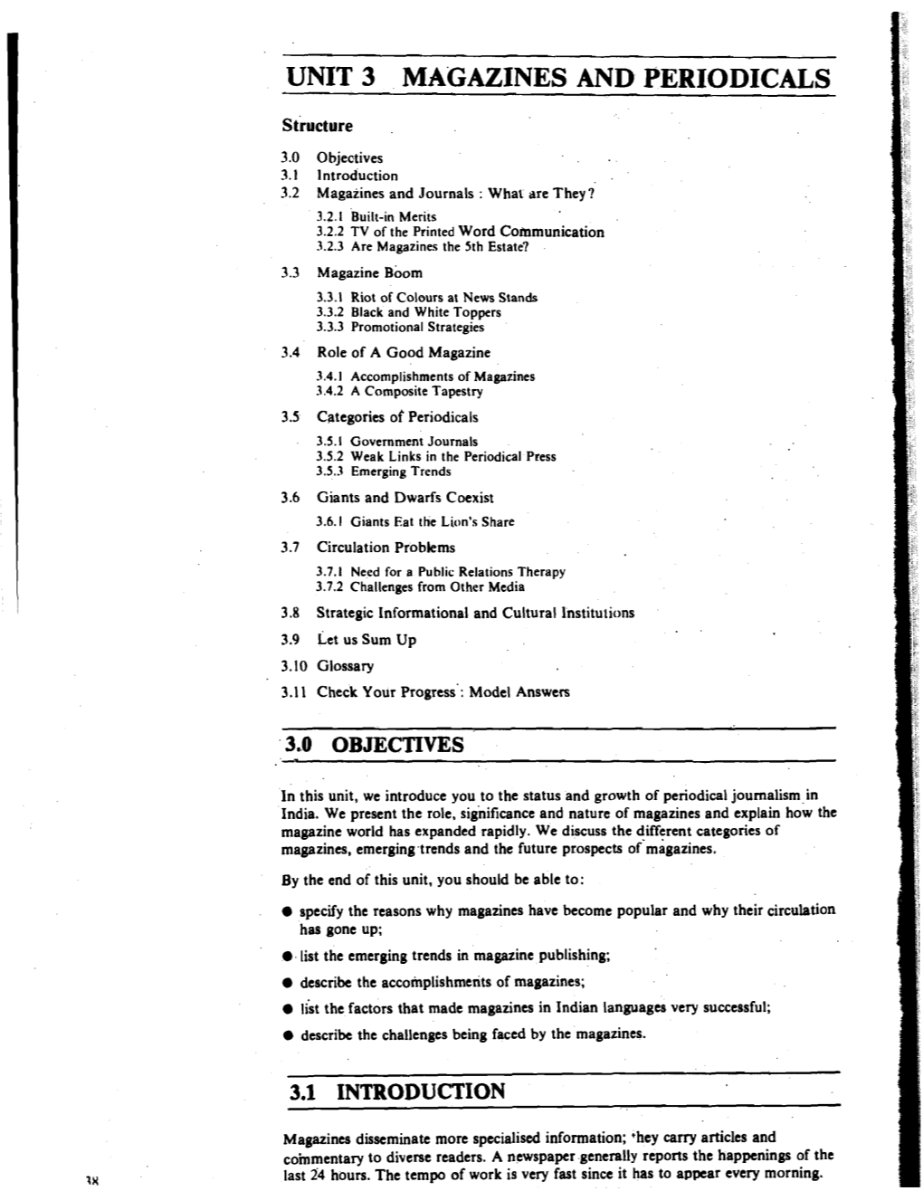 Unit 3 Ma'gazines and Periodicals