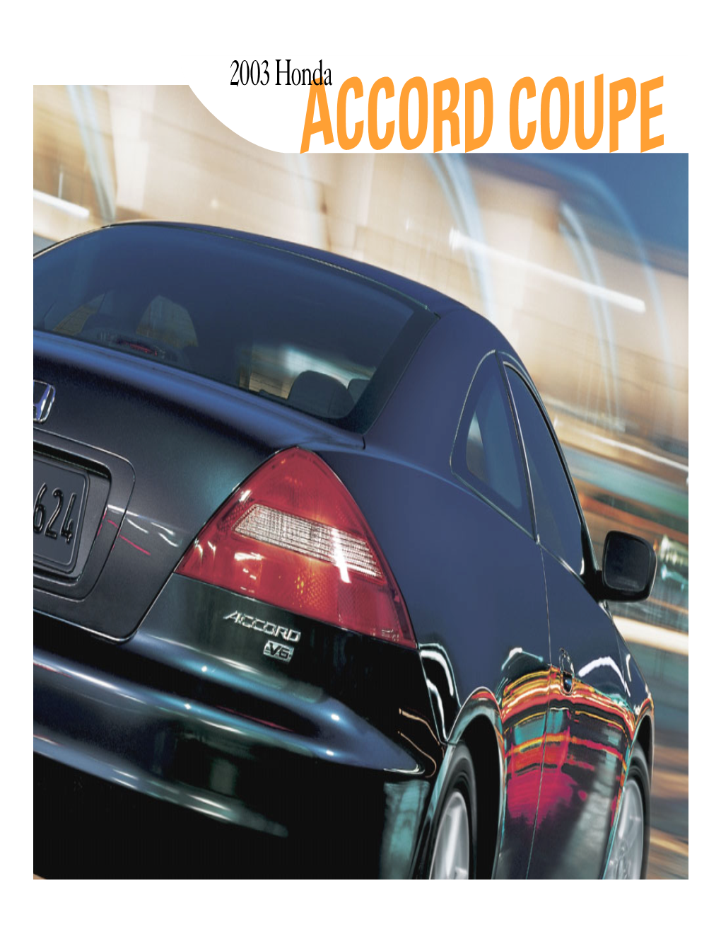 2003 Honda Accord Coupe Brochure