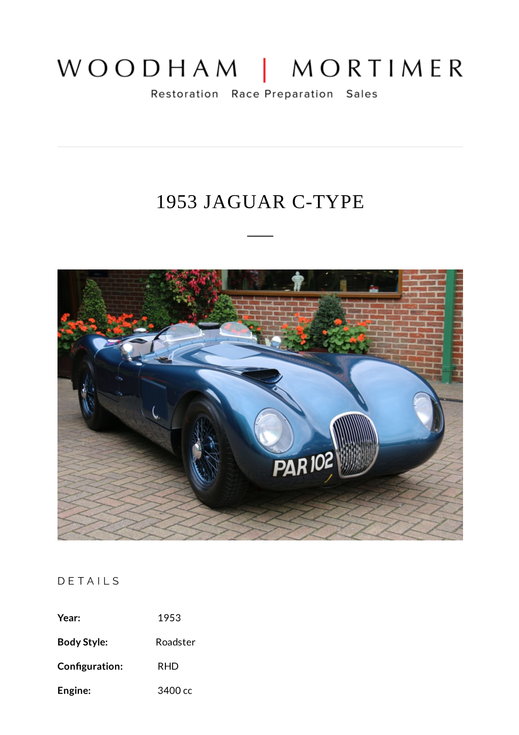 1953 Jaguar C-Type