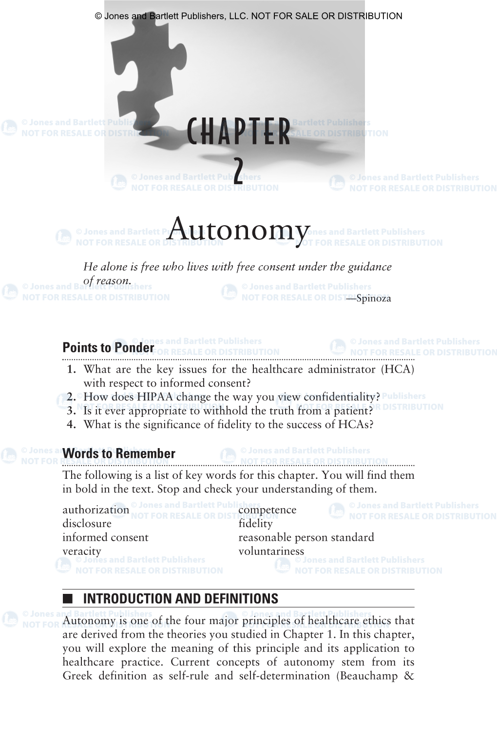 CHAPTER 2 Autonomy