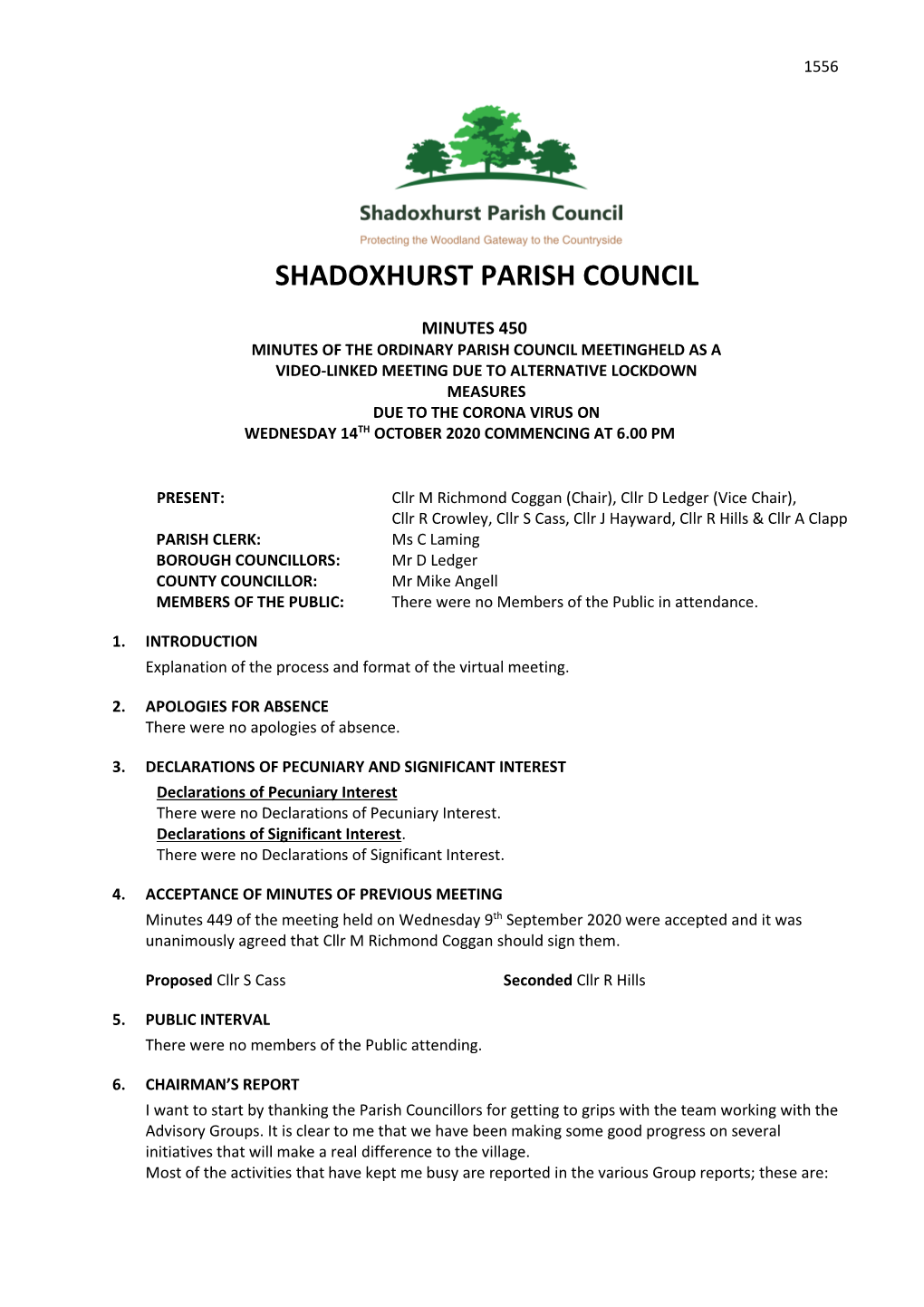 Shadoxhurst Parish Council