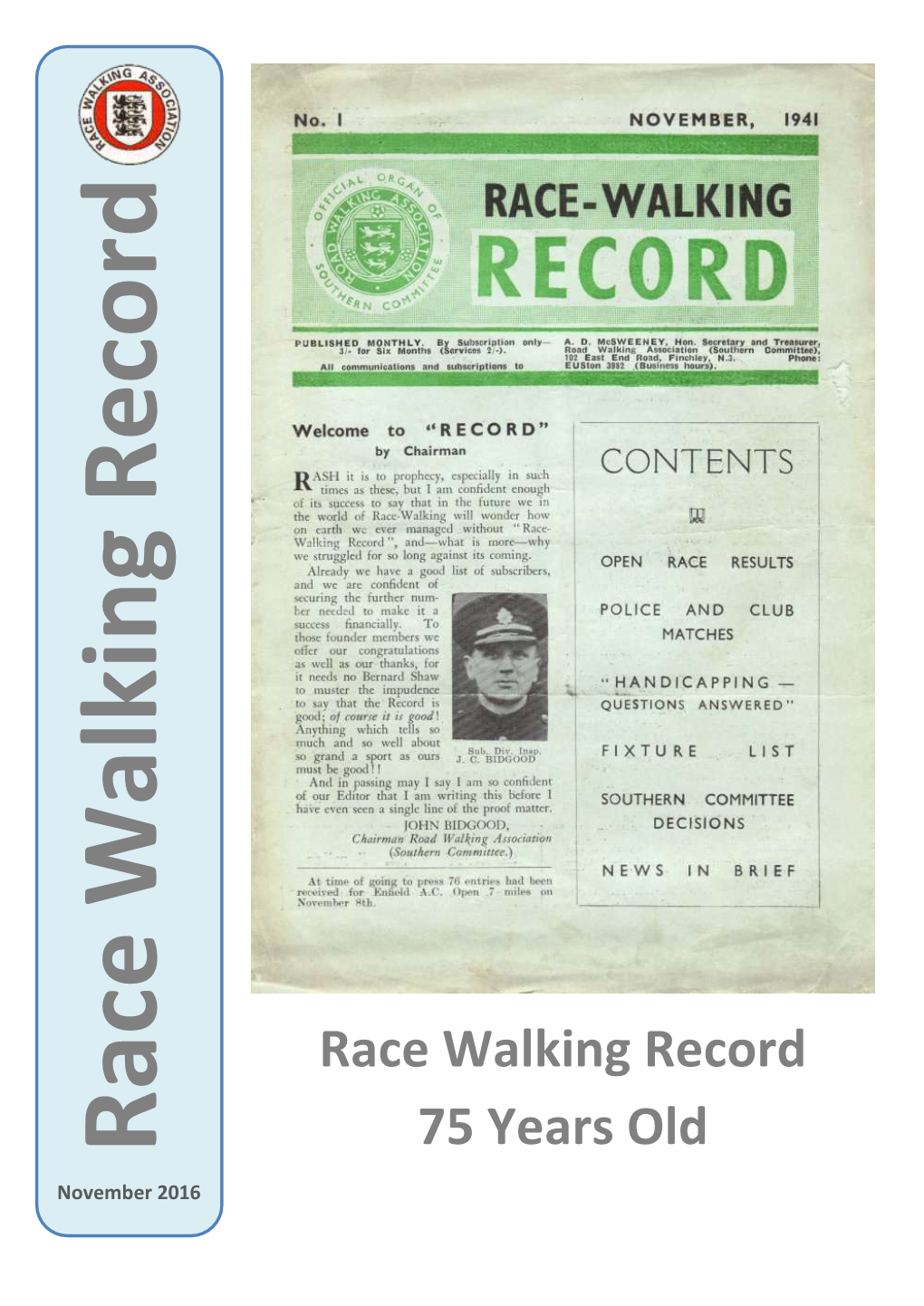 Race Walking Record 75 Years