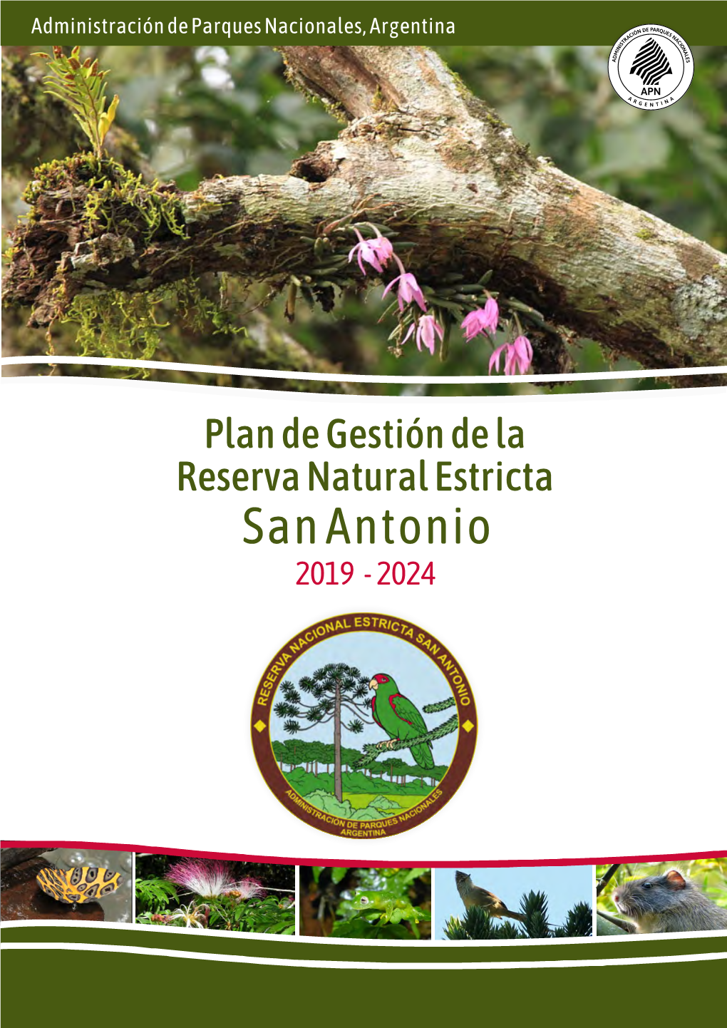 APN, 2019 Plan De Gestión De La Reserva Natural Estricta San Antonio