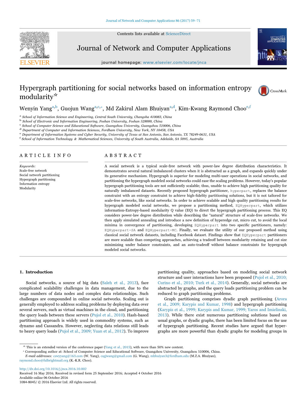 Hypergraph Partitioning for Social Networks Based on Information