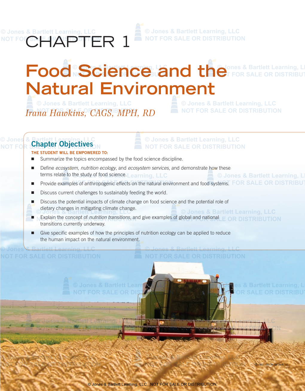 Food Science and the Natural Environment