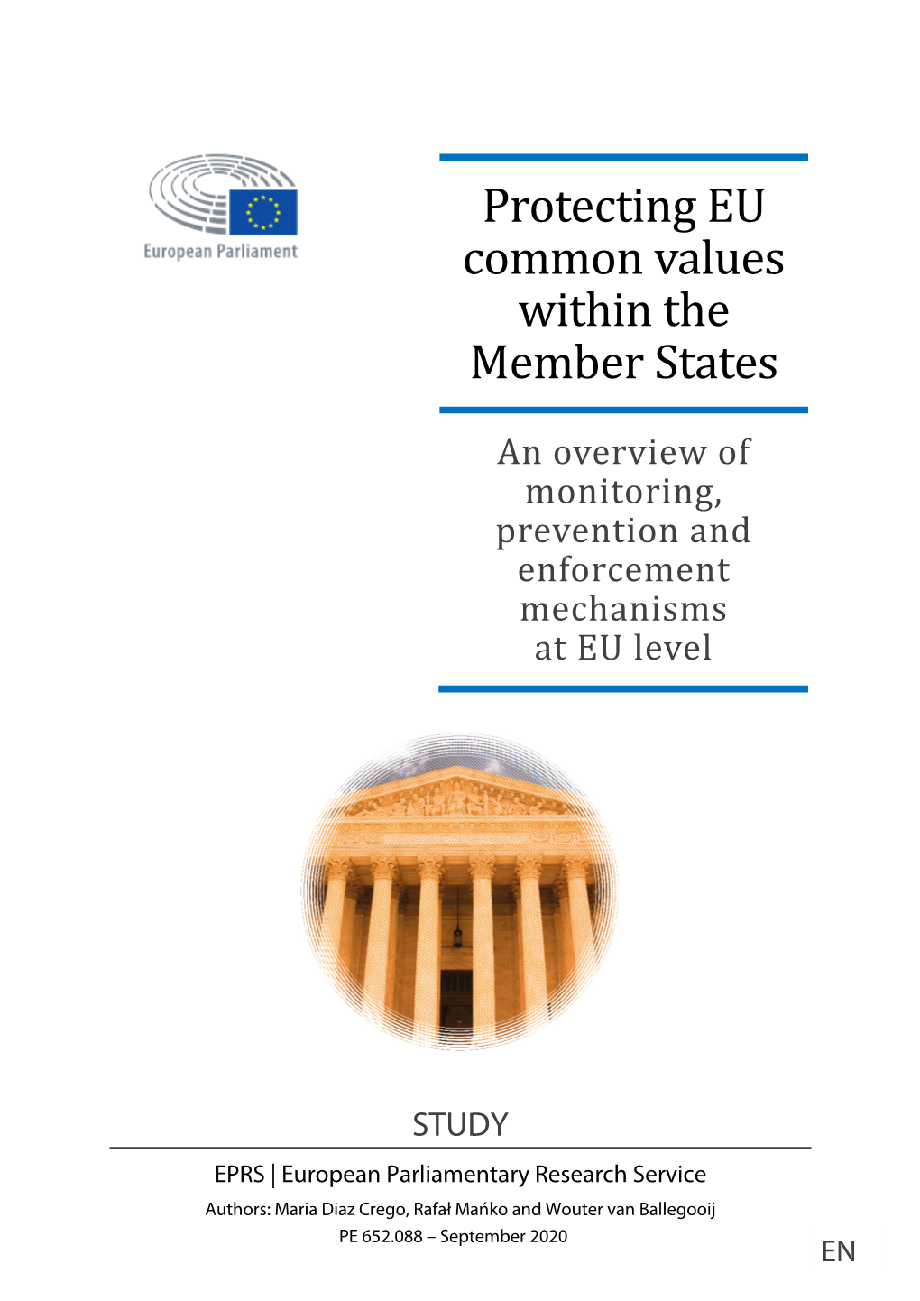 Protecting EU Common Values Within the Member States