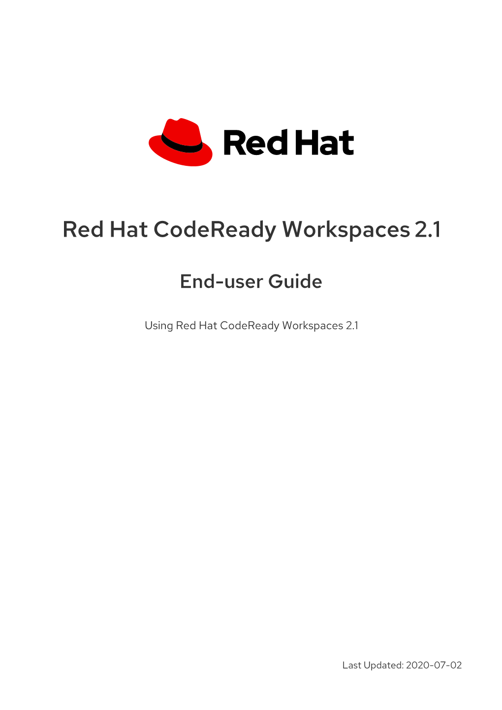 Red Hat Codeready Workspaces 2.1 End-User Guide
