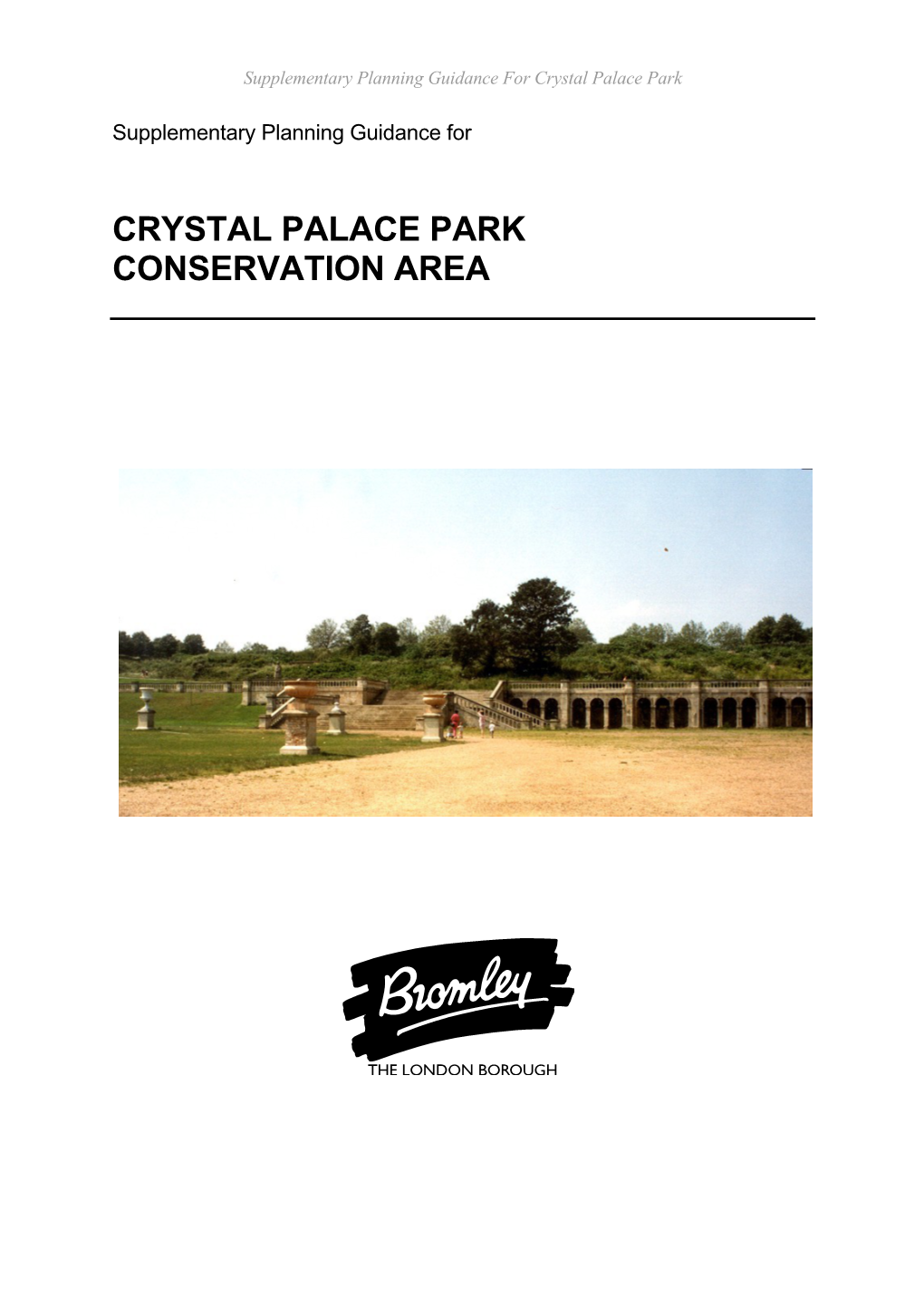 Crystal Palace Park Conservation Area