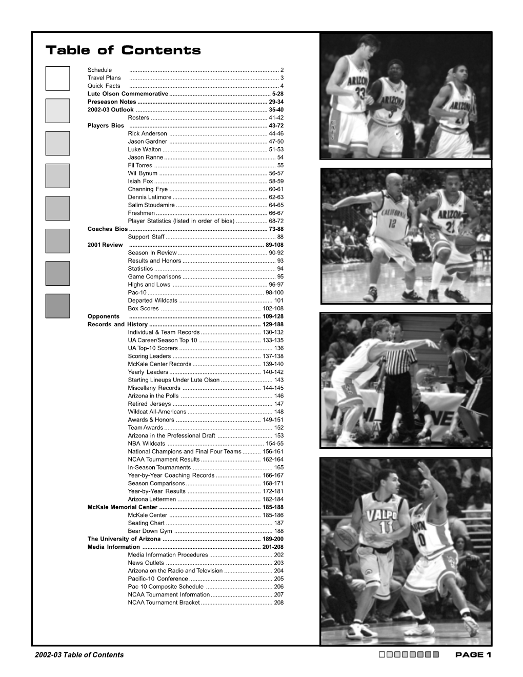 Table of Contents