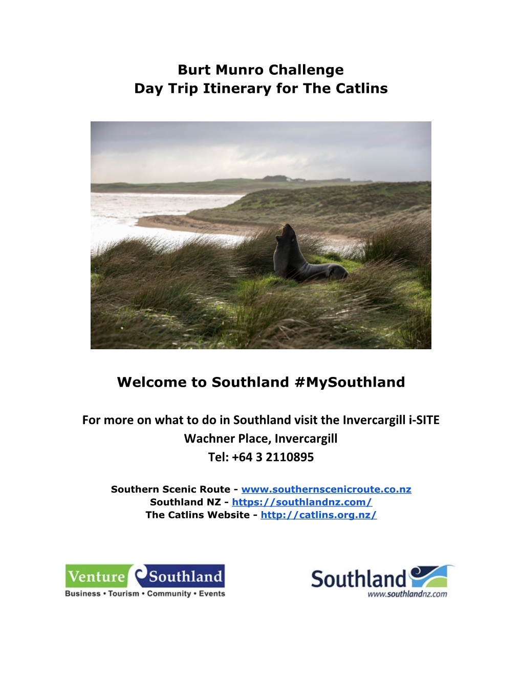 Burt Munro Challenge Day Trip Itinerary for the Catlins Welcome To