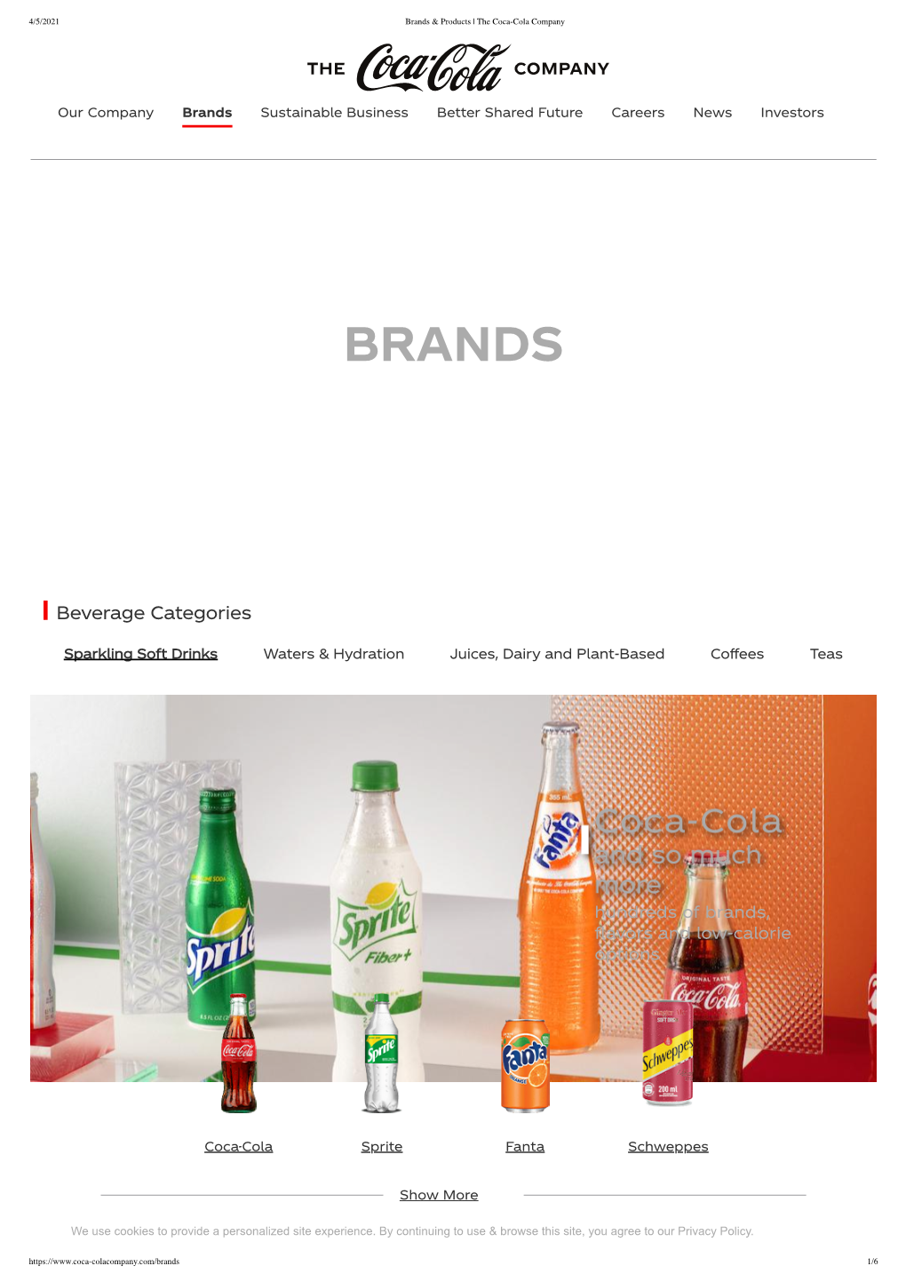 Brands & Products | the Coca-Cola Company