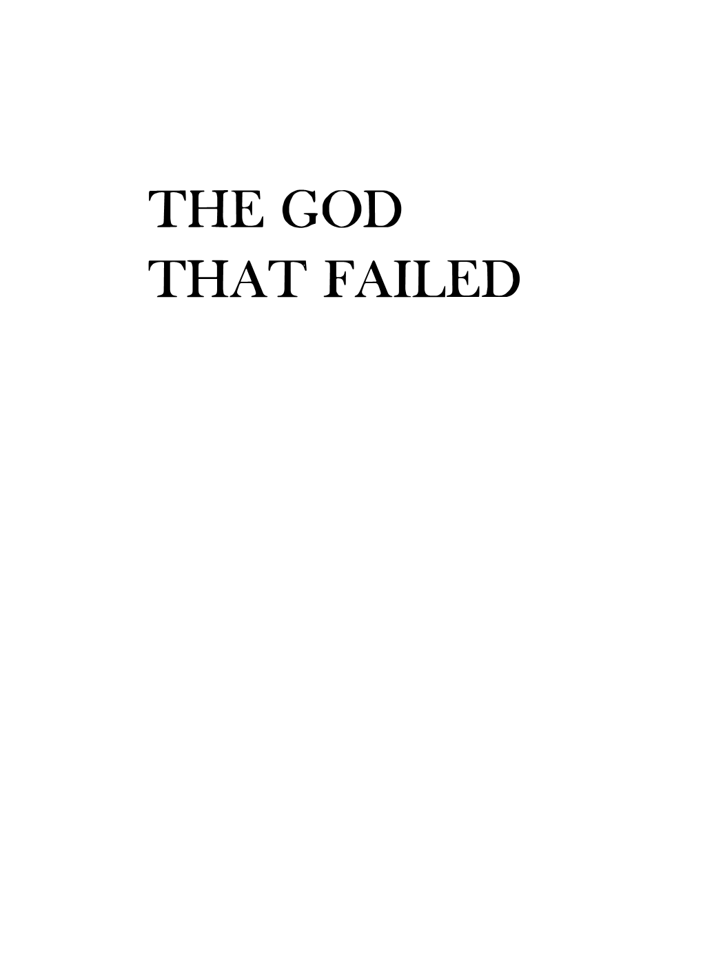 The-God-That-Failed.Pdf