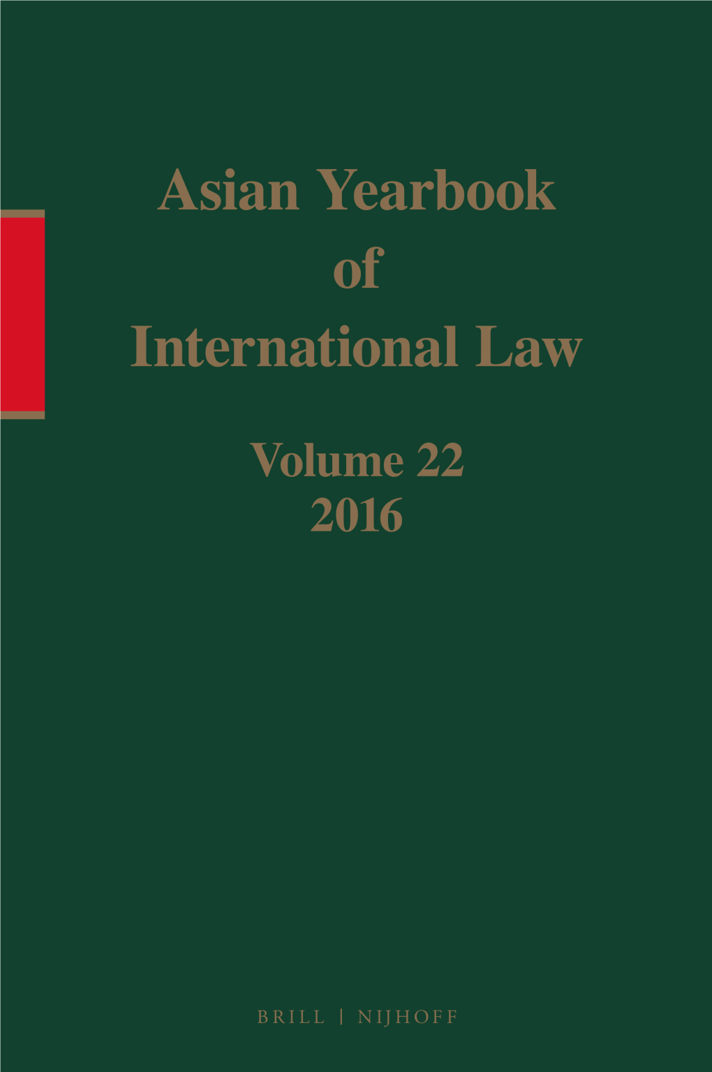 Asian Yearbook of International Law