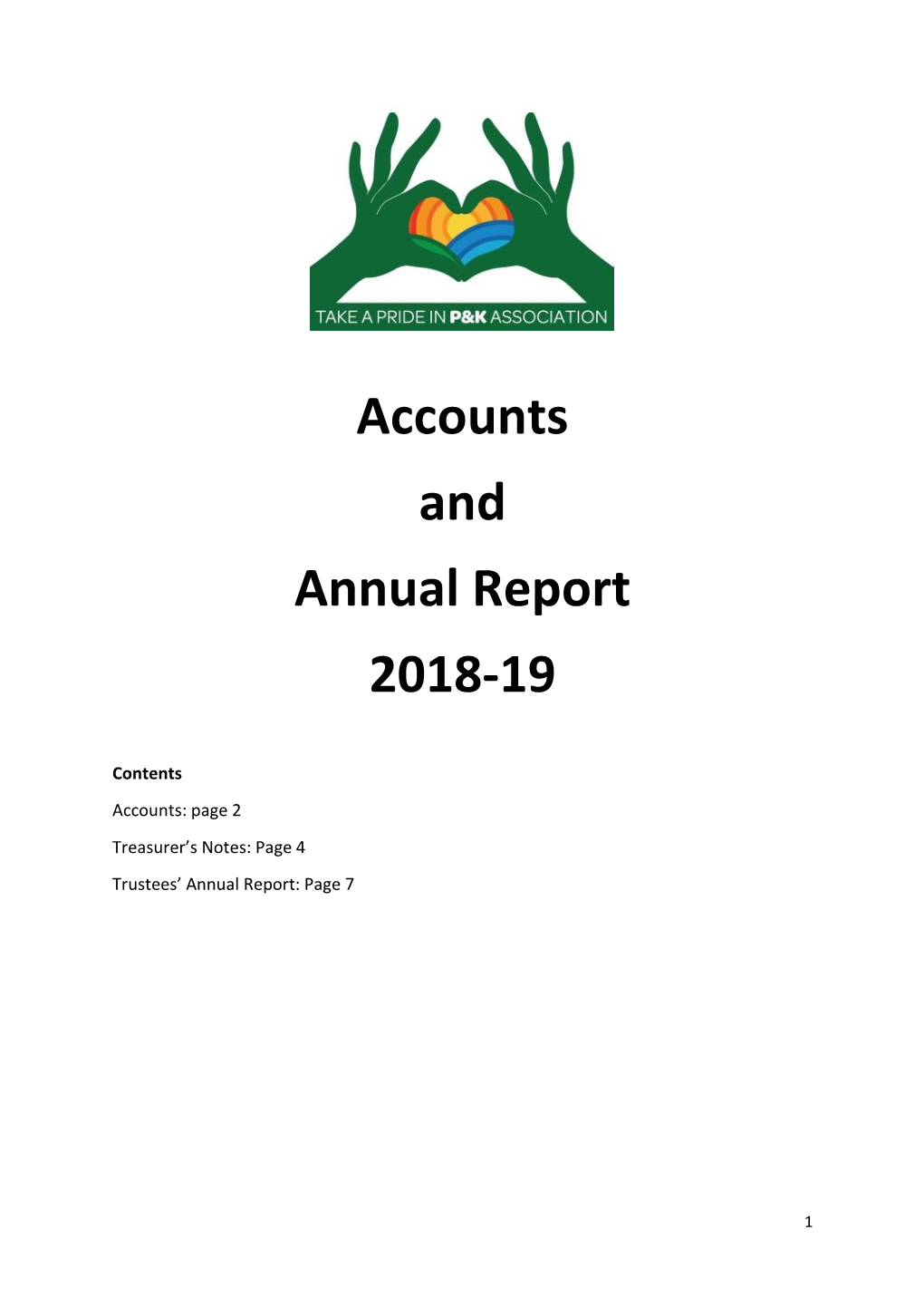 Accounts and Annual Report 2018-19