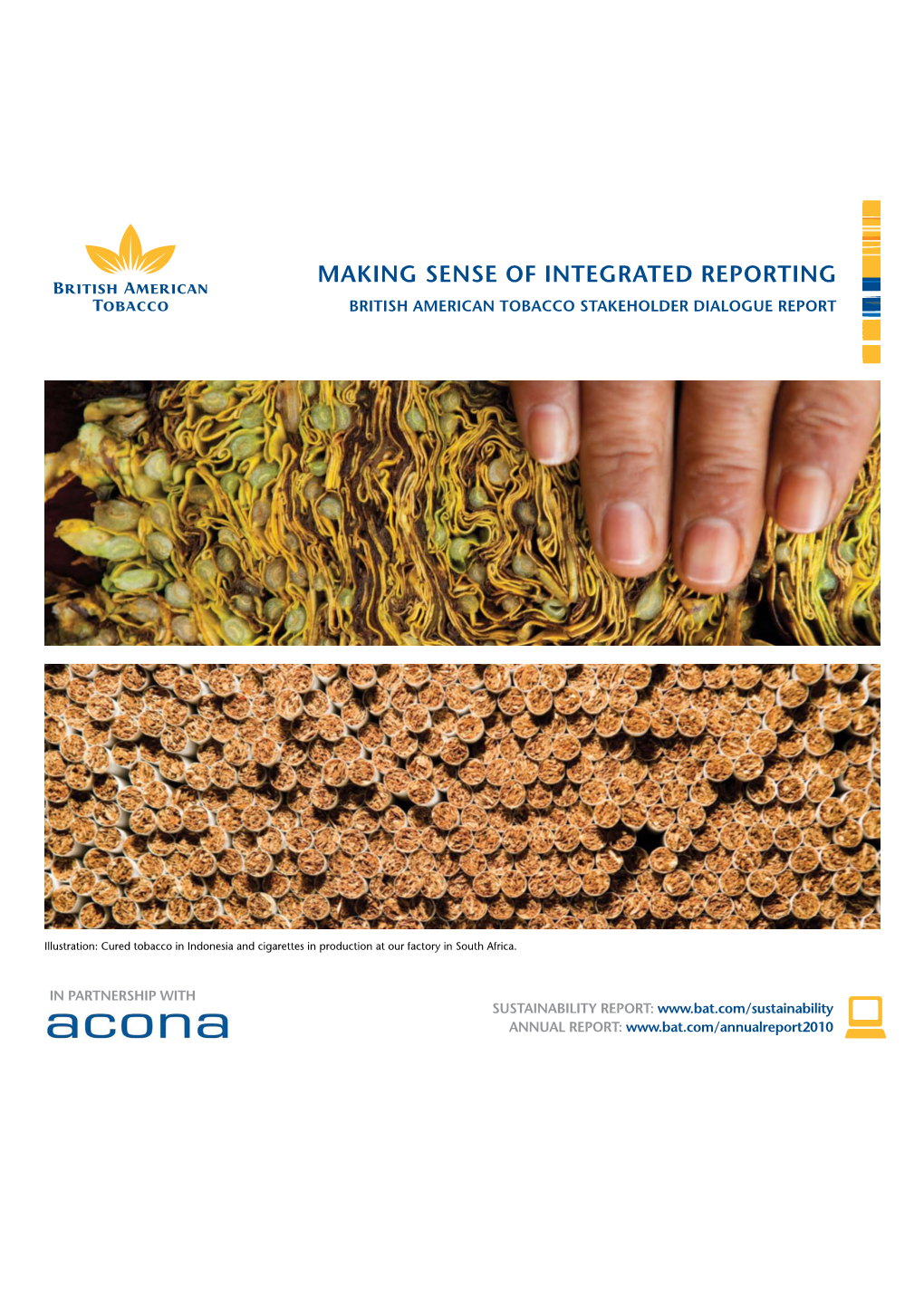 Making Sense of Integrated Reporting British American Tobacco Stakeholder Dialogue Report