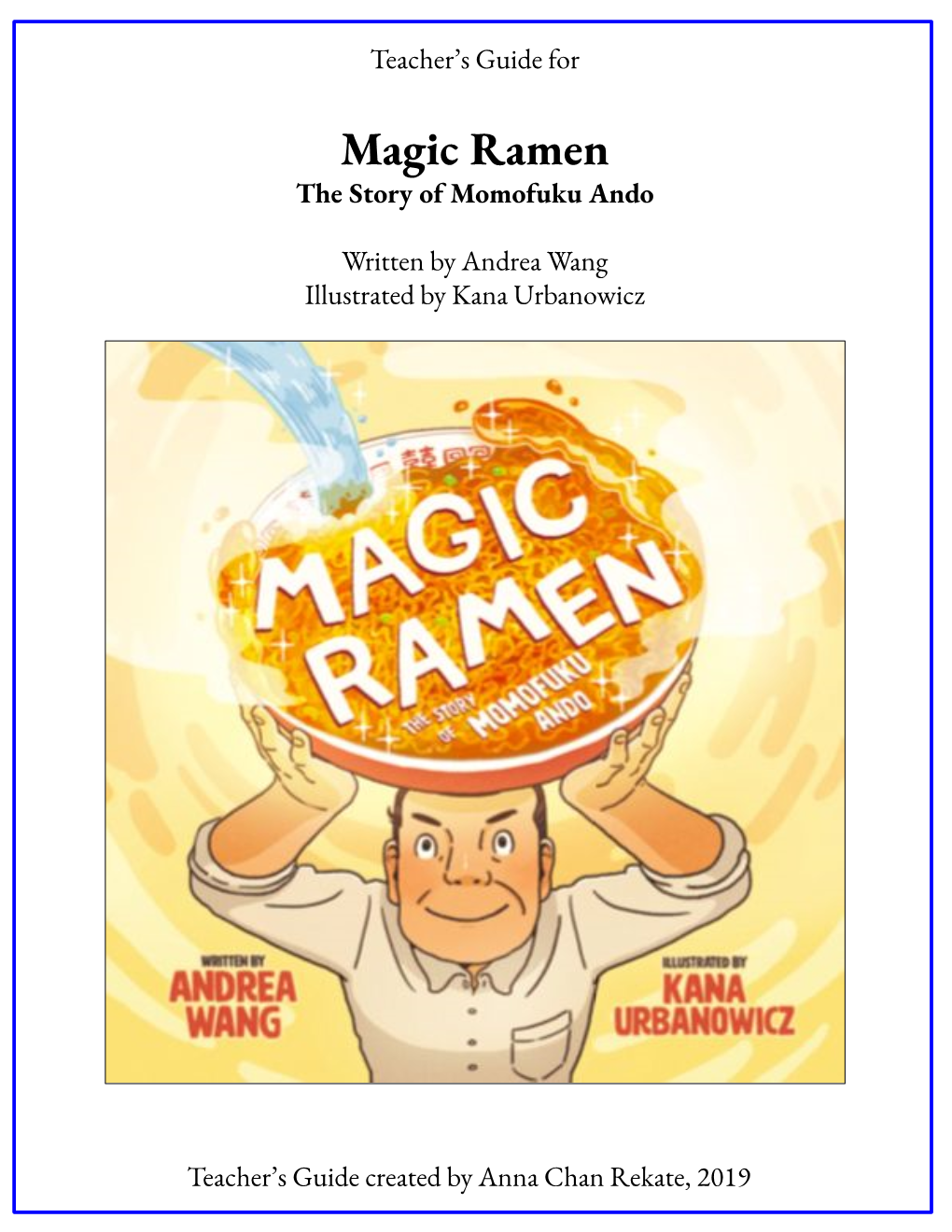 Magic Ramen the Story of Momofuku Ando