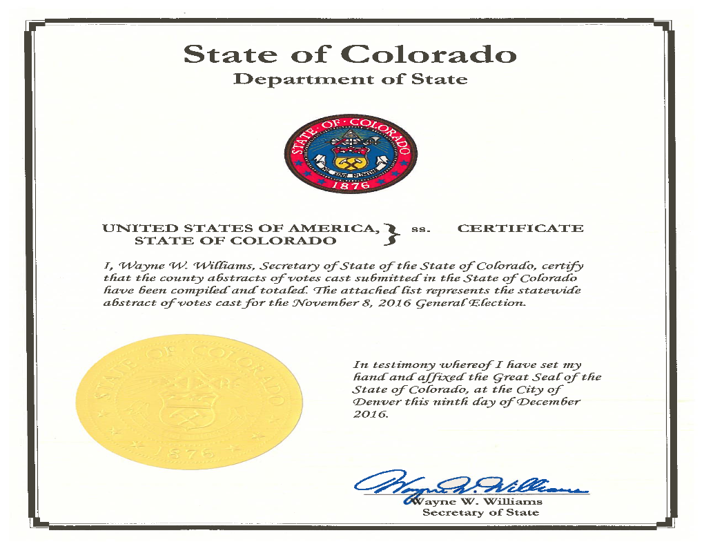 General Election Statewide Abstract of Votes